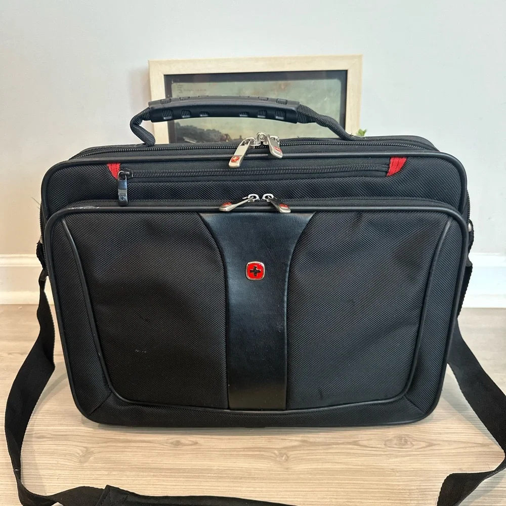 SwissGear Black and Red Laptop Bag